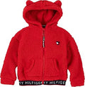 Tommy Hilfiger Girls' Logo Sweatshirt Fleece Hoodie with Pockets