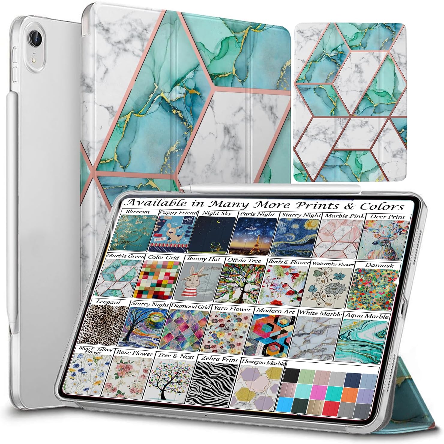 DuraSafe Cases for iPad PRO 11 1st Gen 2018 - Marble Green