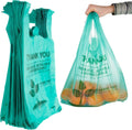 Stock Your Home Eco Grocery Bags Compostable T-Shirt Bags - 500 Pack
