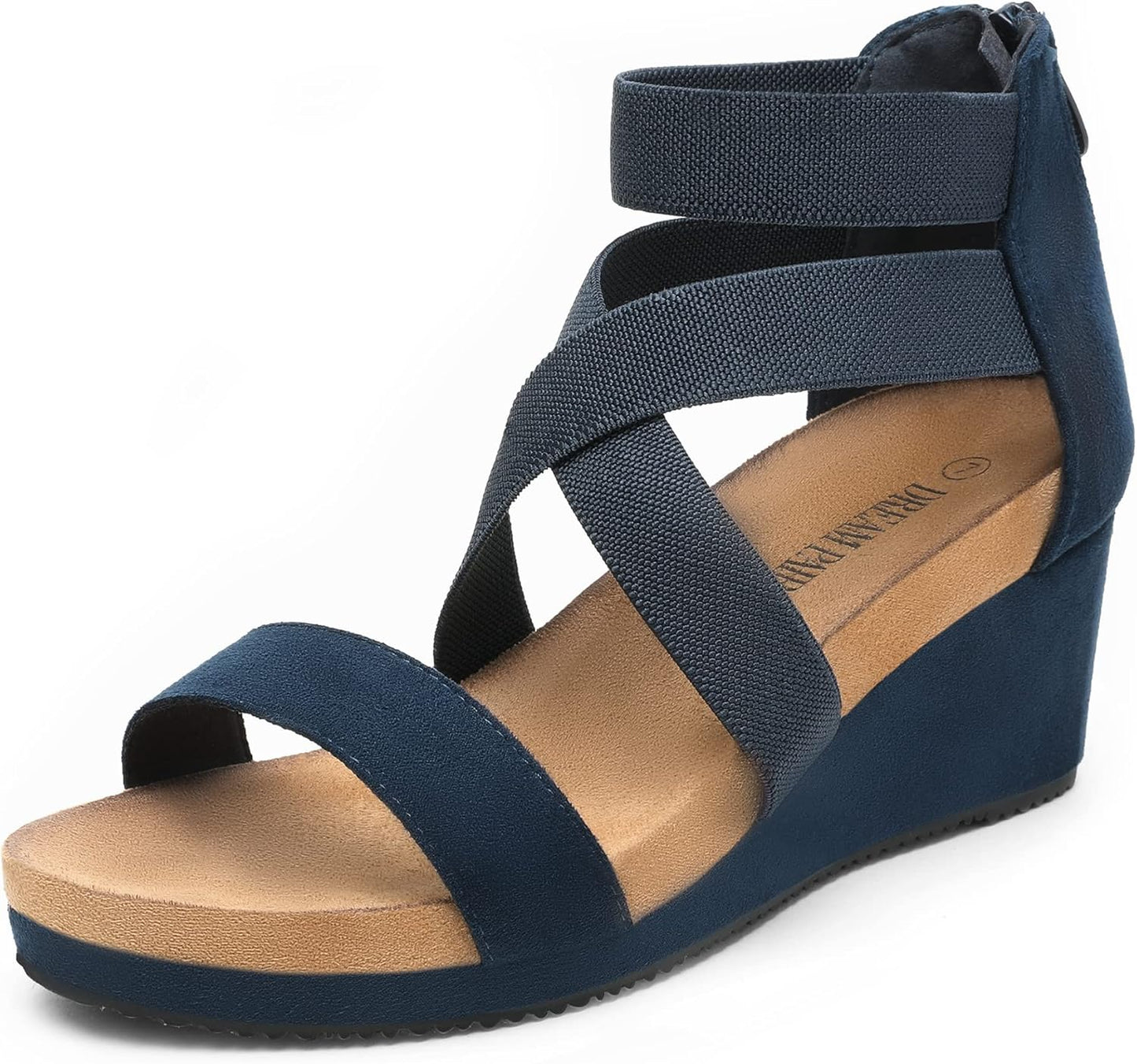 DREAM PAIRS Womens Comfortable Summer Wedge Sandals