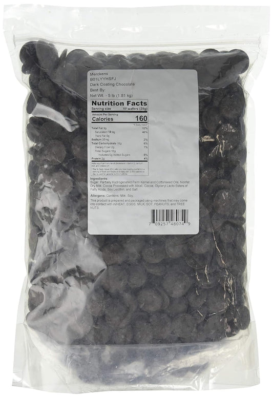 Merckens Coating Melting Wafers Dark Chocolate for Candy Making