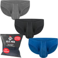 Real Men Ares Accent Low-Rise Pouch Bikini Brief - Supportive Low-Rise
