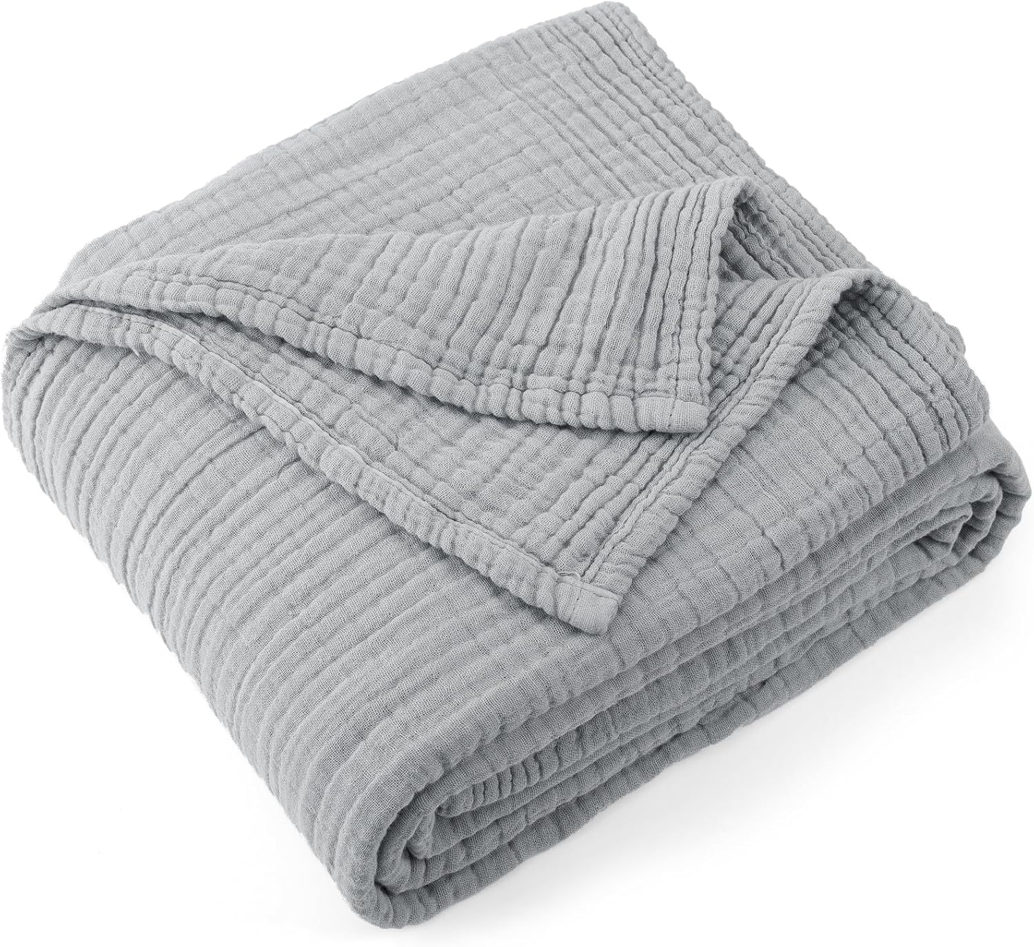 100% Cotton Muslin Throw Blanket for All Seasons and Styles