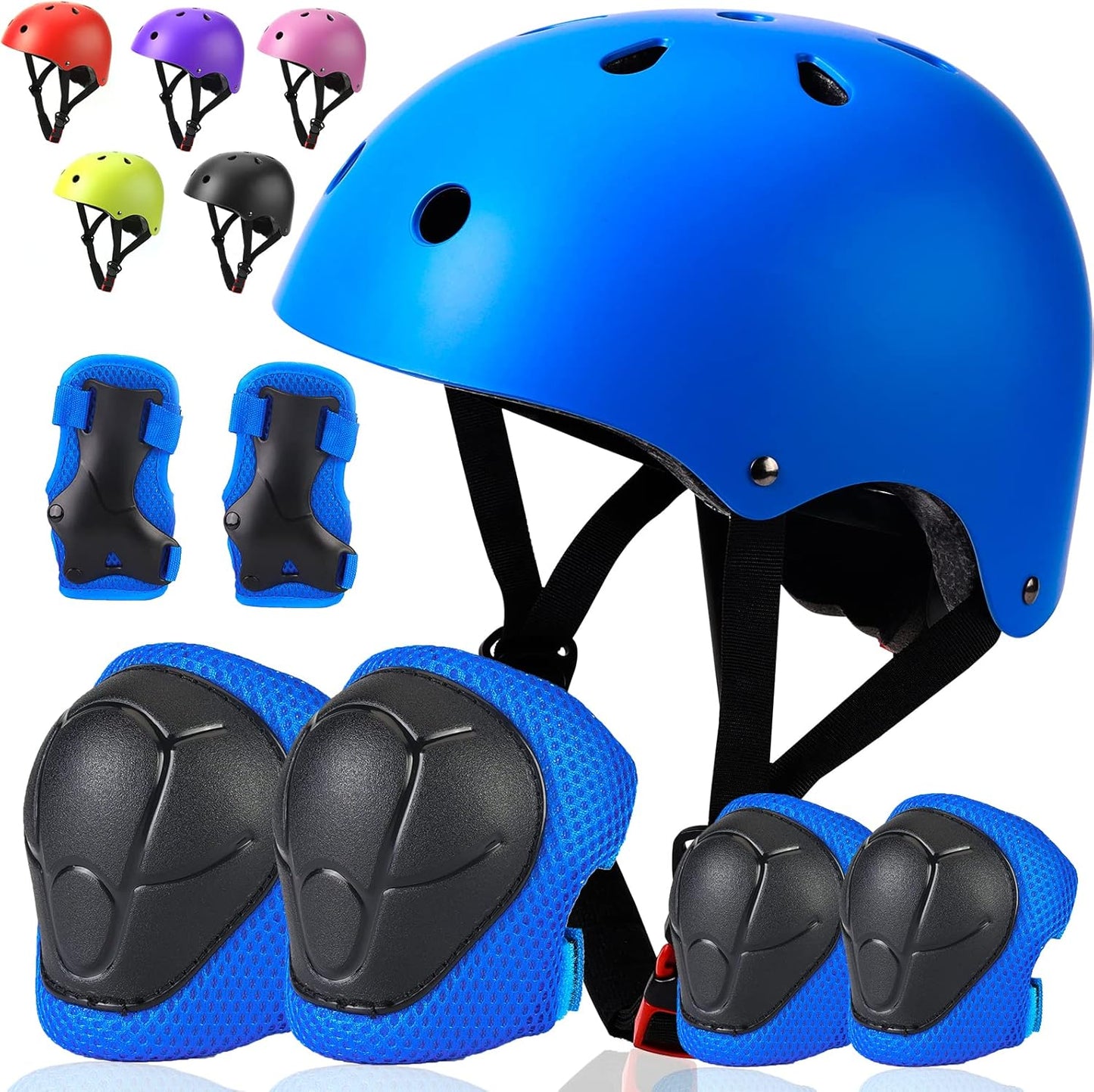 Toddler Kids Bike Helmet Set with Adjustable Protective Gear
