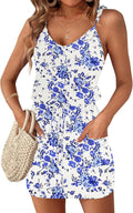 Womens Summer Spaghetti Strap Beach Dress - Lightweight Coverup