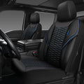 CAR PASS 3D Foam PU Leather Car Seat Covers for Front Seats