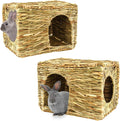 Extra Large Grass House for Rabbit Foldable Hideaway - Cozy Hut