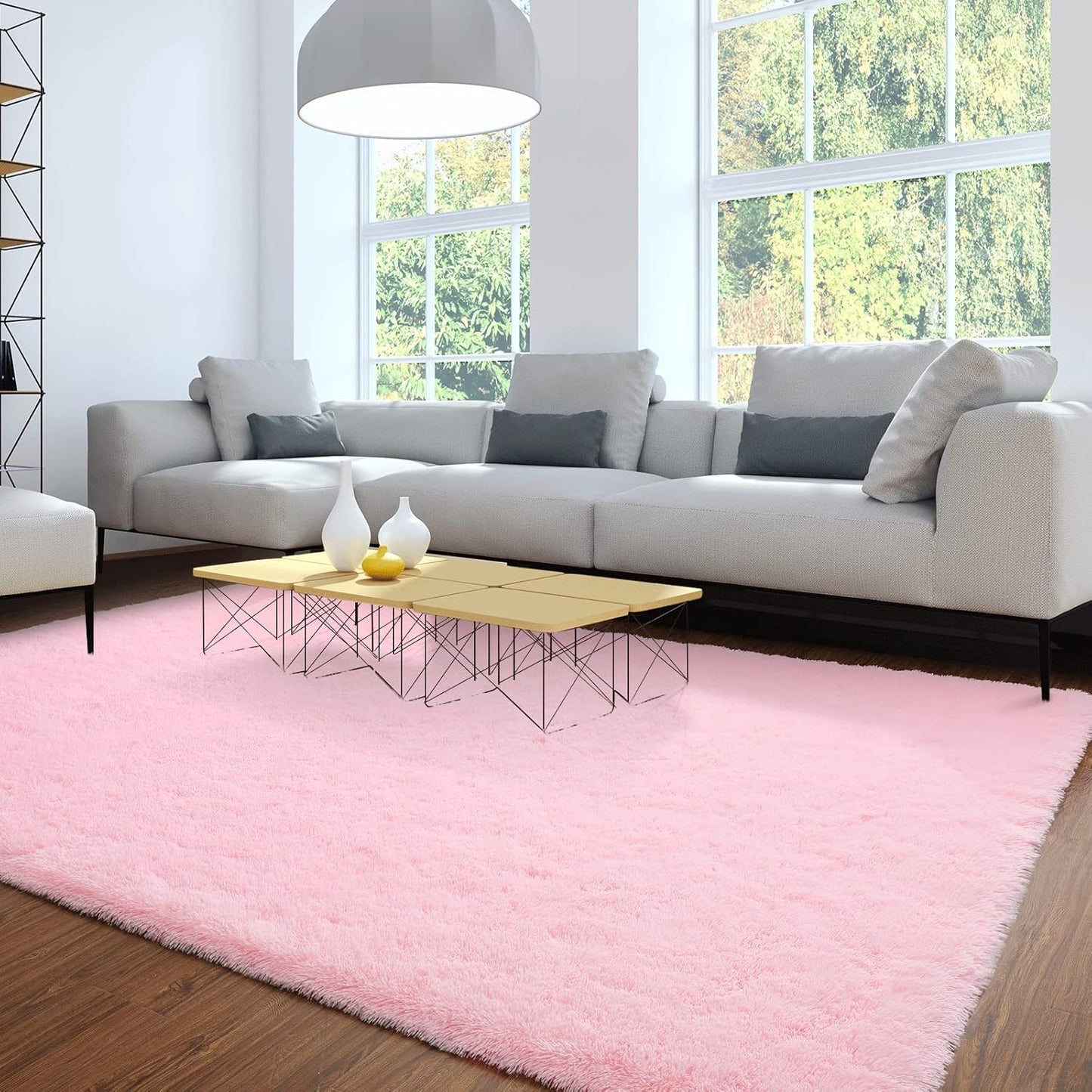 Merelax Soft Modern Indoor Large Shaggy Rug for Livingroom