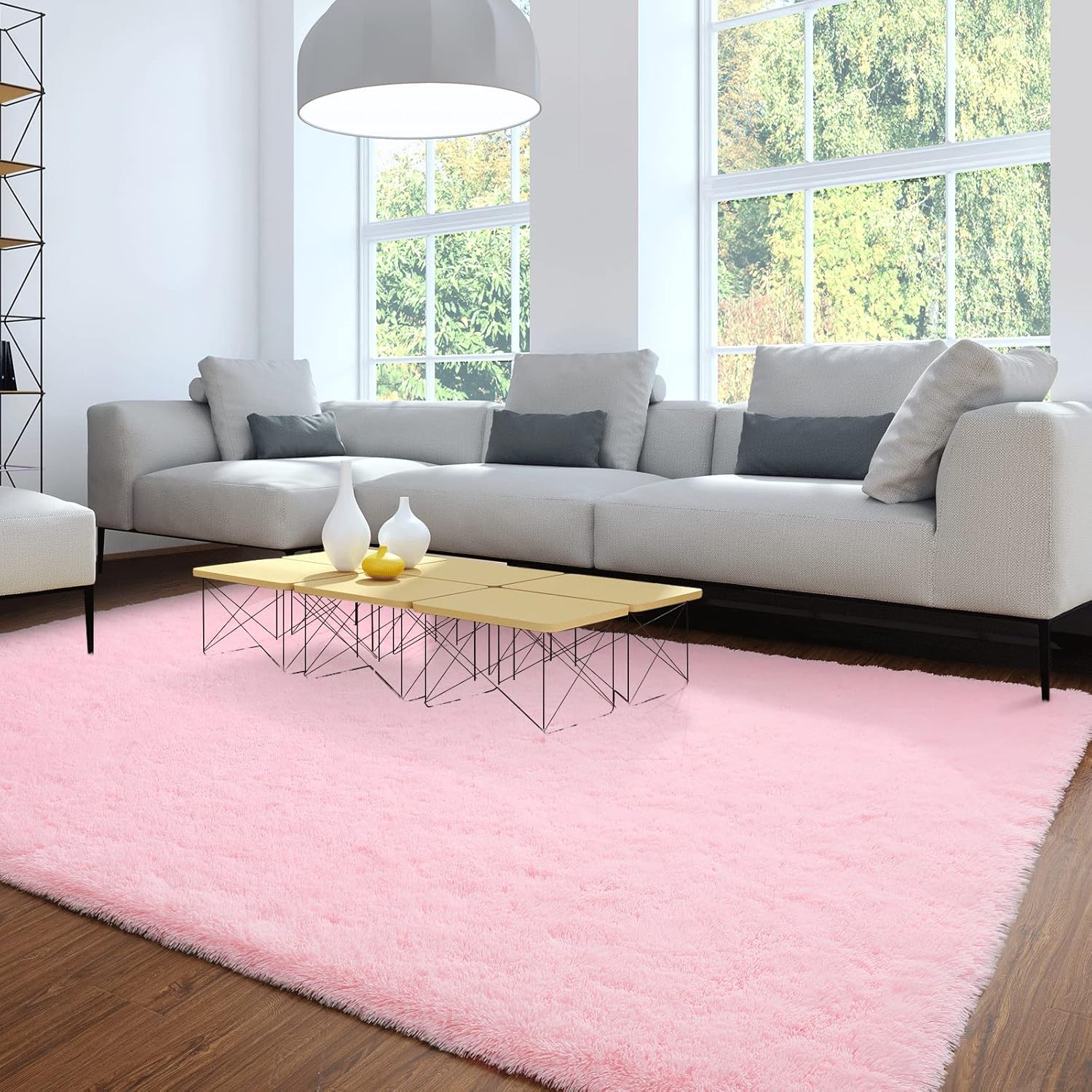 Merelax Soft Modern Indoor Large Shaggy Rug for Livingroom