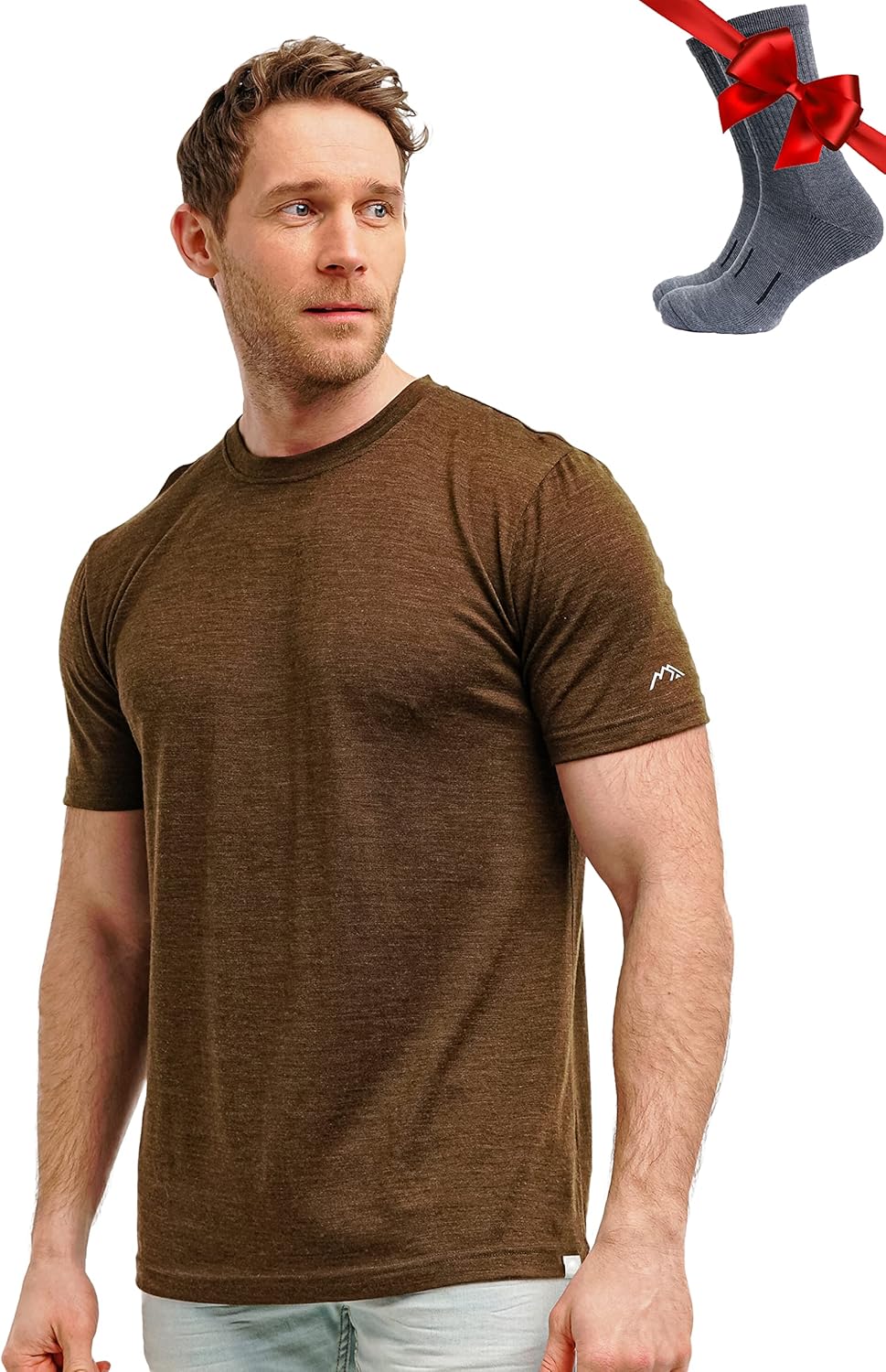 Merino Wool T-Shirt Mens for All-Season Comfort and Style