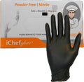 Black Nitrile Food Service Gloves 100-Pack - Powder Free Comfort