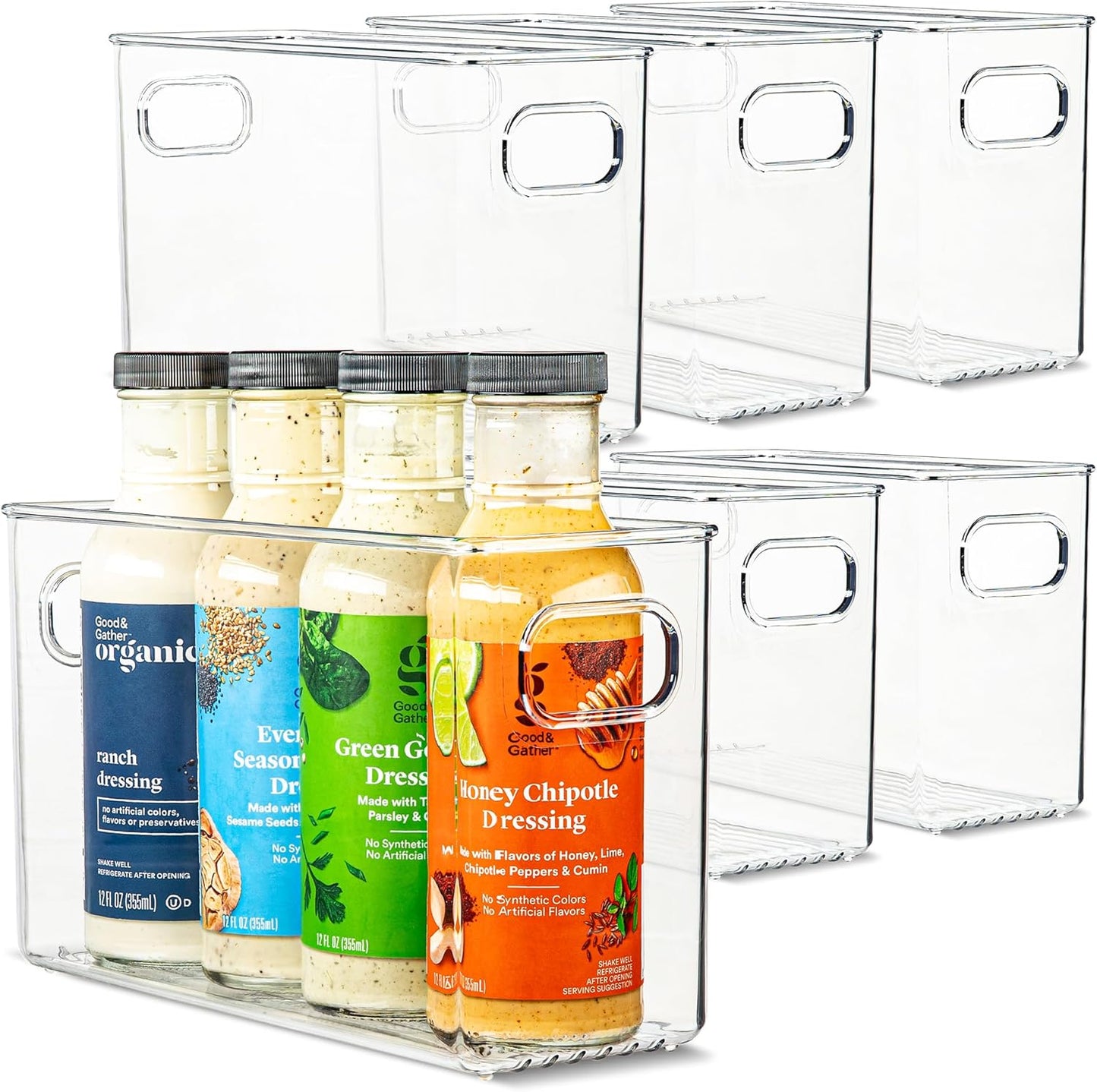 primebox Plastic Food Storage Bins for Kitchen and Pantry Use