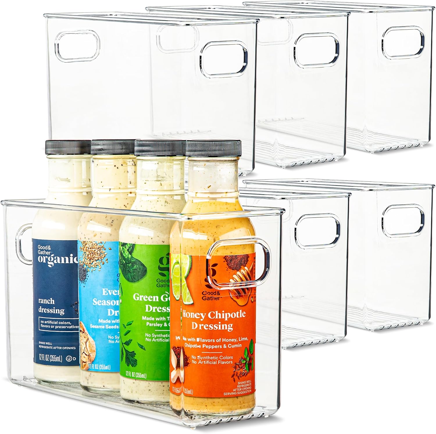primebox Plastic Food Storage Bins for Kitchen and Pantry Use