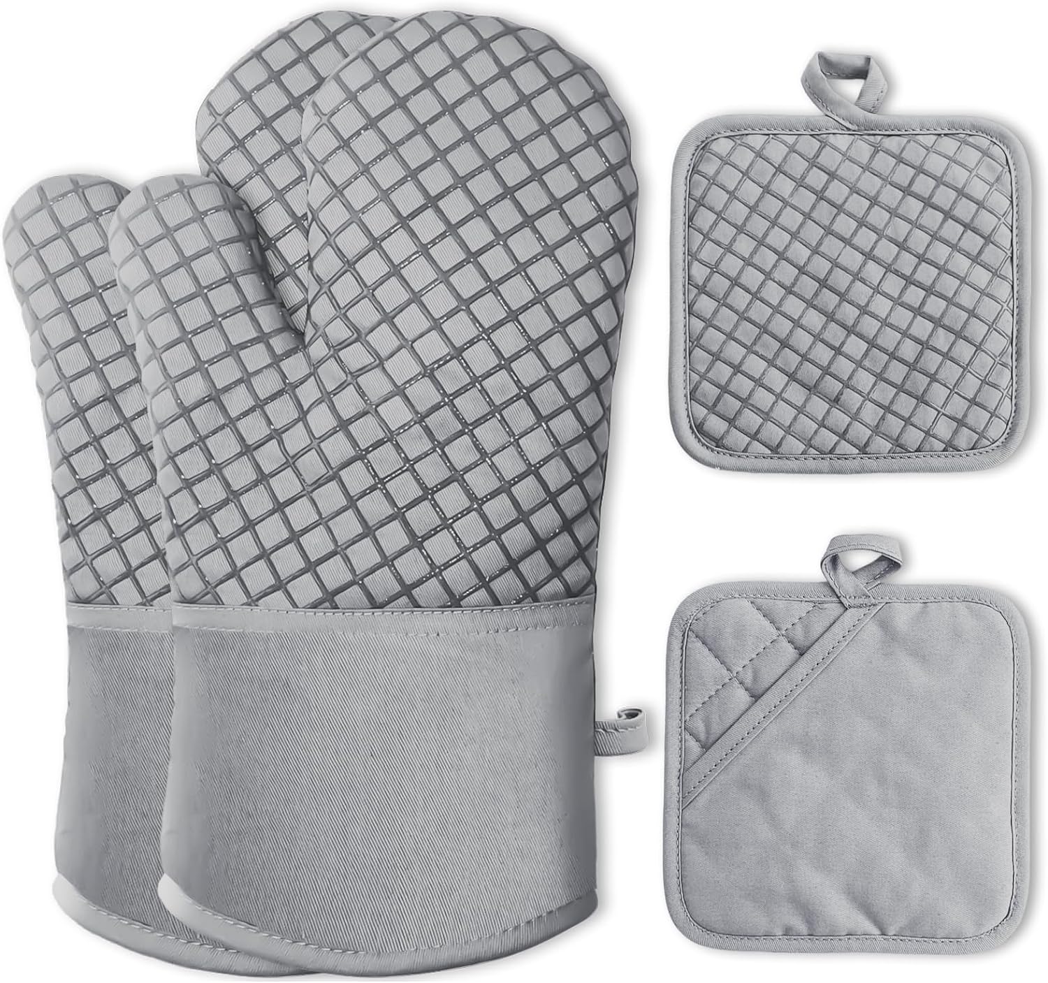 High Heat Resistant Oven Glove Set - 500F Protection
