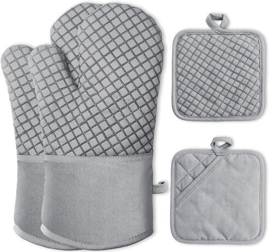 High Heat Resistant Oven Glove Set - 500F Protection