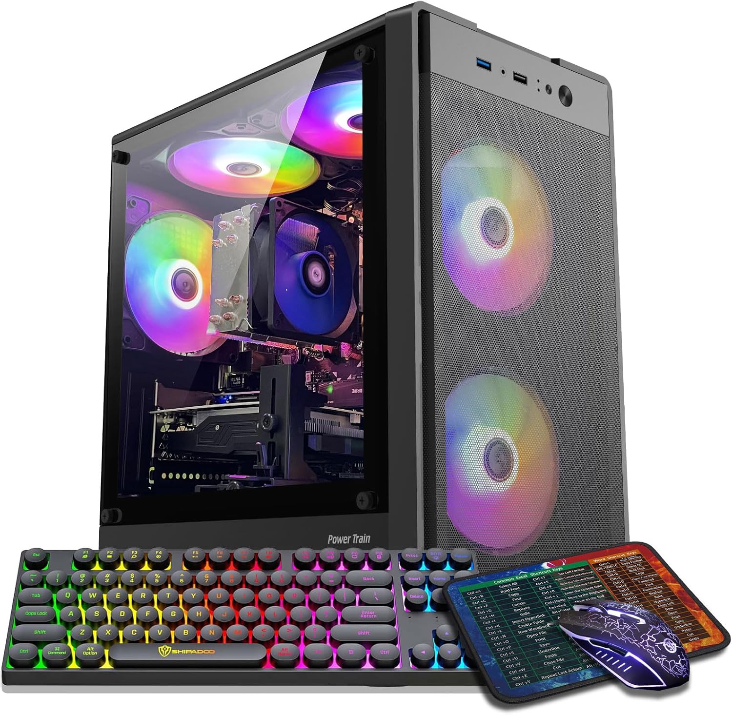 Gaming PC Desktop Computer with Intel Core I7 and GTX 1050Ti