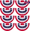 8 PCS 4th of July Decorations with Large Patriotic Flags
