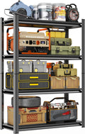 Metal Garage Shelving Unit 2000 lbs Capacity - 4-Tier Steel Rack