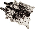Faux Cowhide Rug Black and White Cow Print Area Rug - Large 5.2x6.6 ft