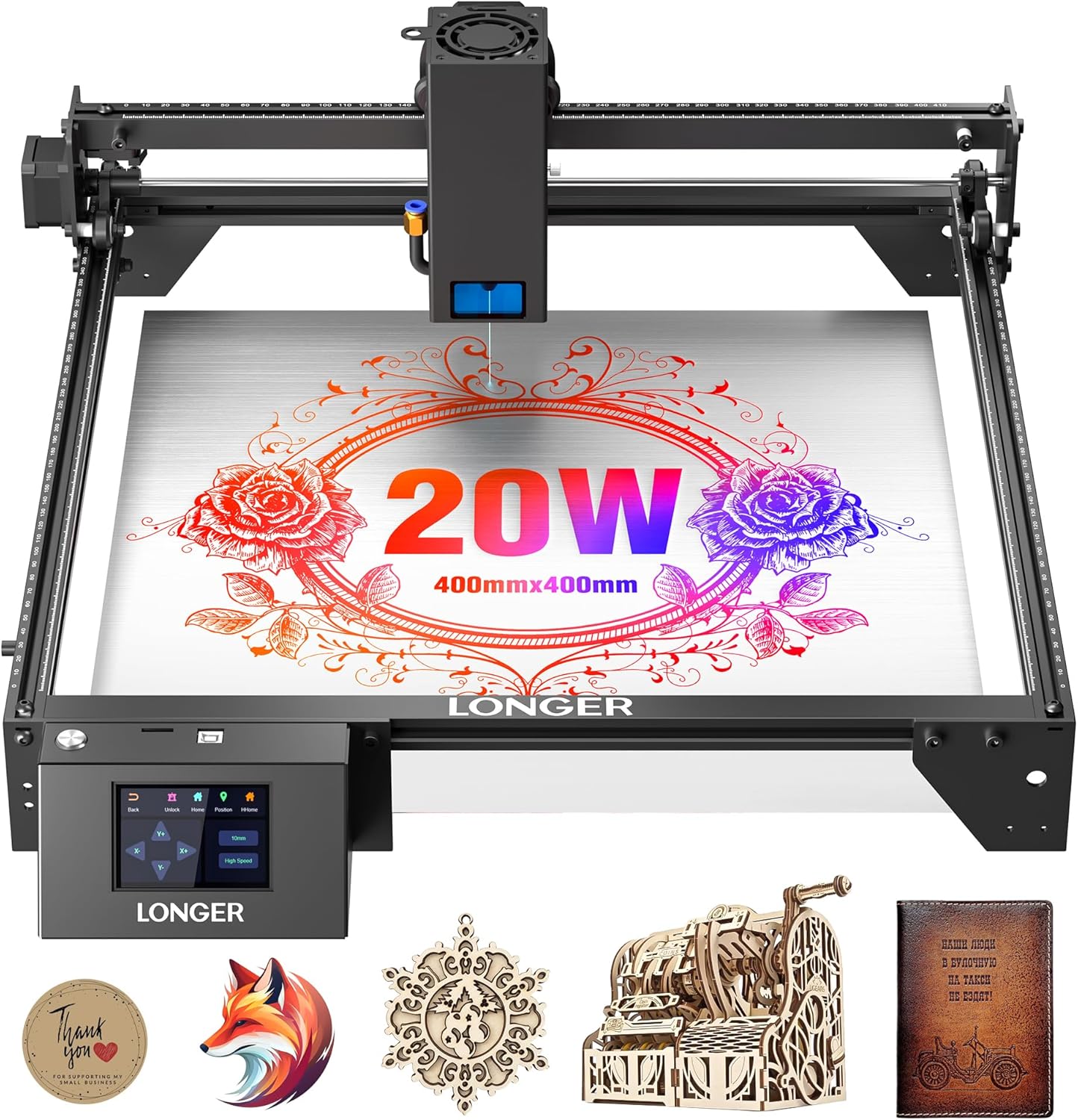 LONGER RAY5 Laser Engraver 20000mW for Metal Glass Wood Leather