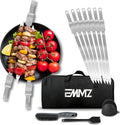 Grilling Skewers 16.5in Stainless Steel BBQ Skewers Set of 10