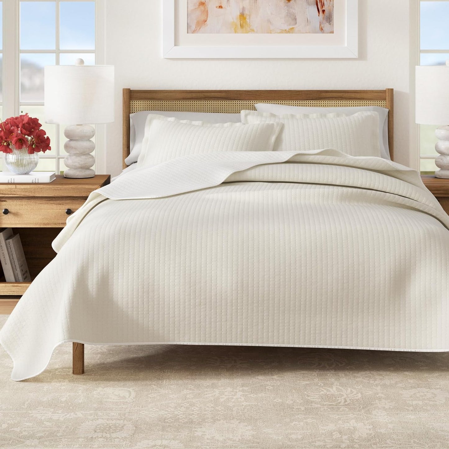 Great Bay Home Twin/Twin XL Quilt Set for Summer Comfort