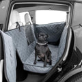 Medium Dog Seat Cover Back Seat Protector for Mid-Size Vehicles - Gray