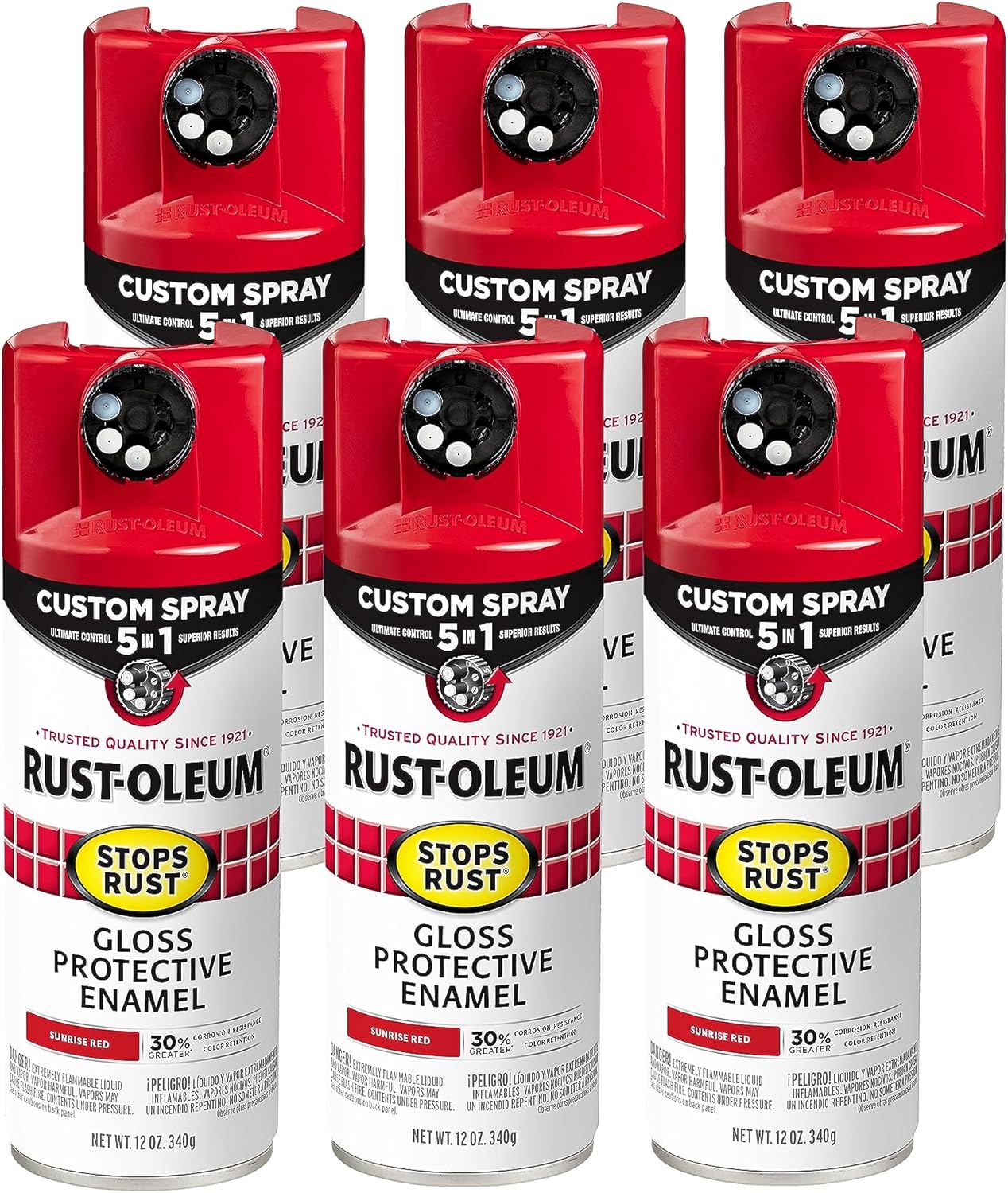 Rust-Oleum Stops Rust Custom Spray Paint 5-in-1 for Ultimate Control