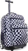 J World Sundance Laptop Rolling Backpack for Girls Boys - Big Capacity
