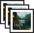 Picrit 24x24 Picture Frame 3 Pack - Flexible Mat or Full 24x24 Display