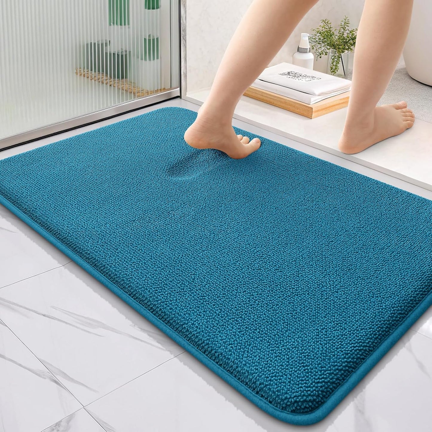 OLANLY Thick Memory Foam Bath Mat Rug for Luxurious Comfort