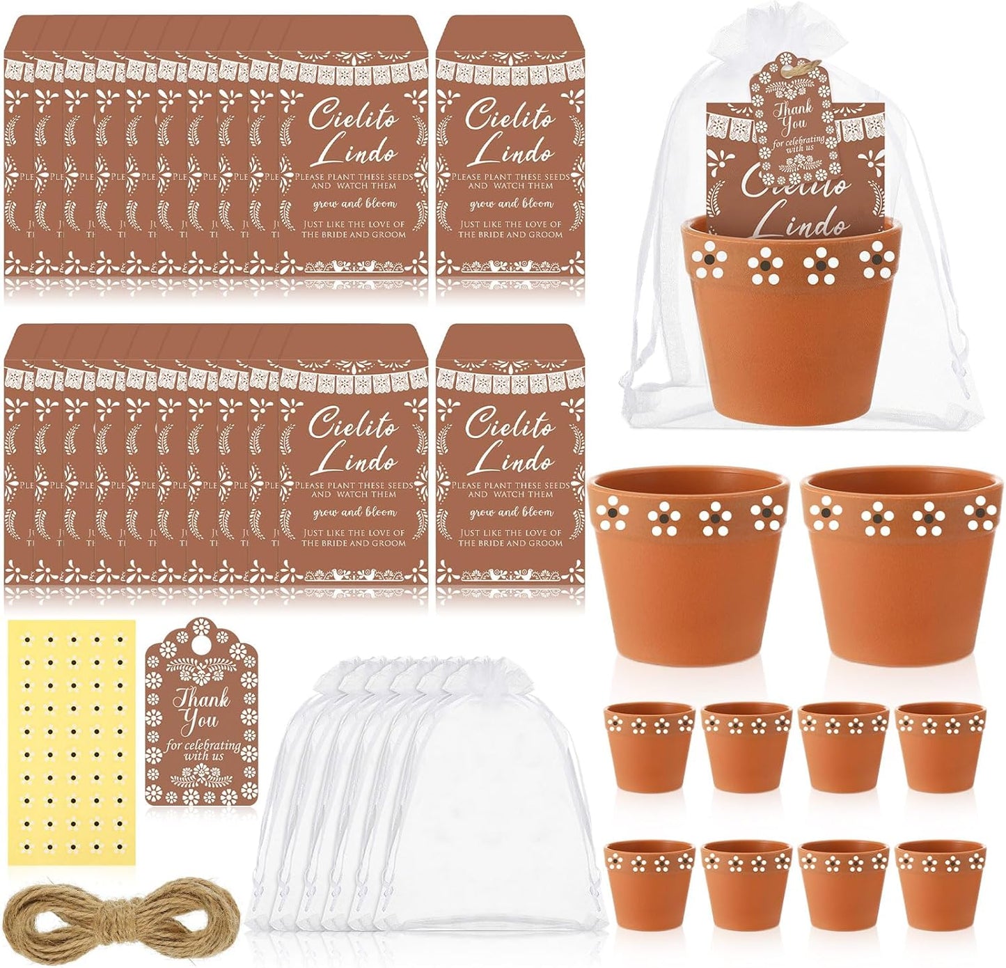 Cielito Lindo Wedding Bridal Shower Favors with Seed Packets