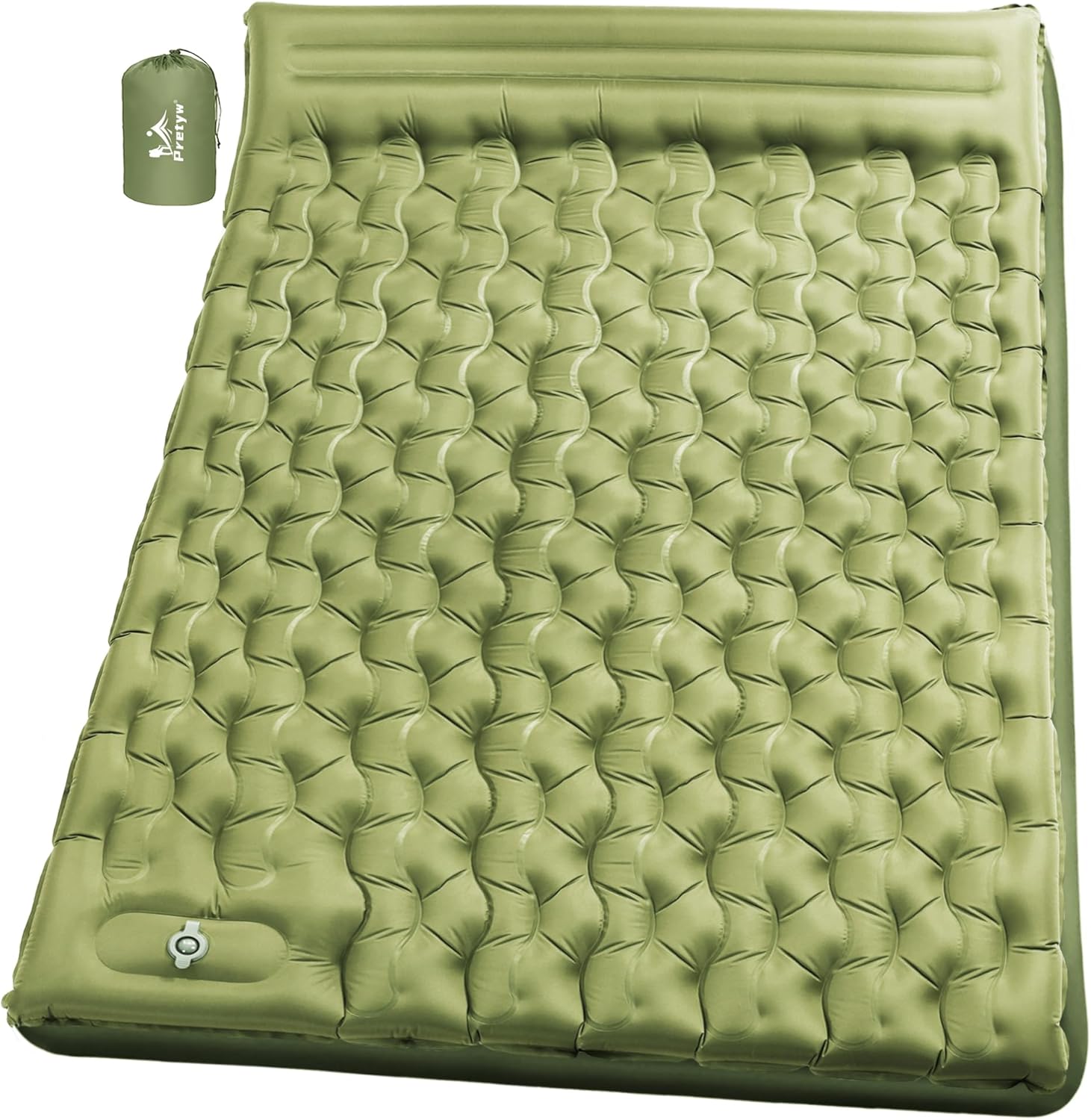 Double Sleeping Pad for Camping - Ultra-Thick 6-Inch Mattress