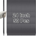 VVOKGO 24 Inch Heavy Duty Metal Rebar Ground Stakes for Anchoring
