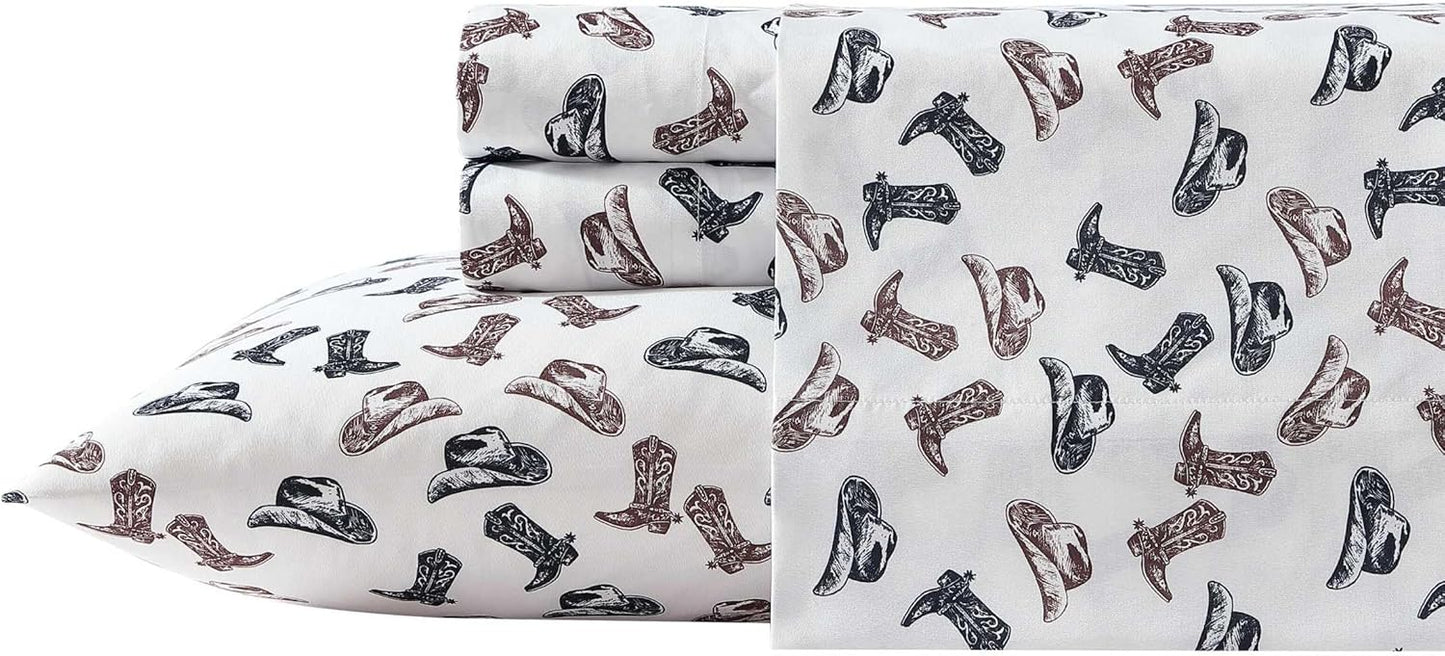 Wrangler Full Bed Sheets Set - Ultra-Soft Microfiber Bedding