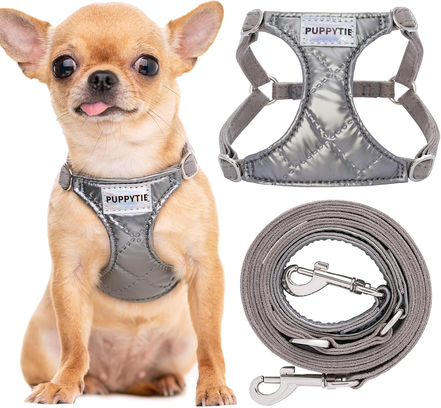 Puppytie No Pull XS Dog Harness for Small Dogs and Puppies
