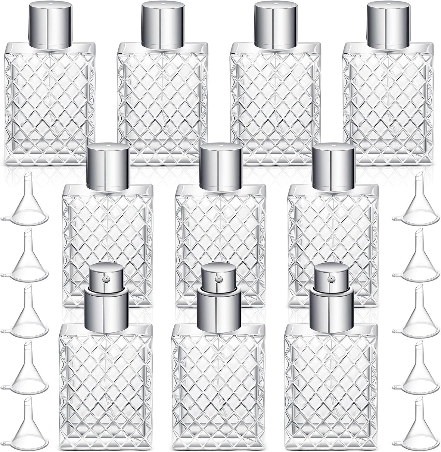 Refillable Glass Perfume Atomizer Set
