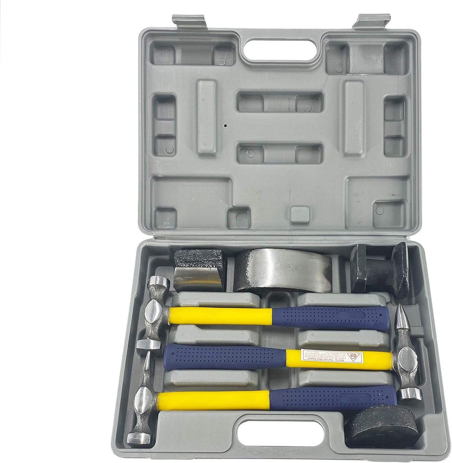 TEXALAN 7 PC Auto Body Fender Repair Tool Hammer & Dolly Set