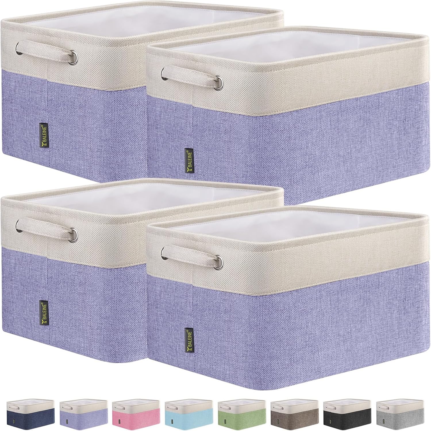 BALEINE Fabric Storage Bins for Organizing Your Home Decor