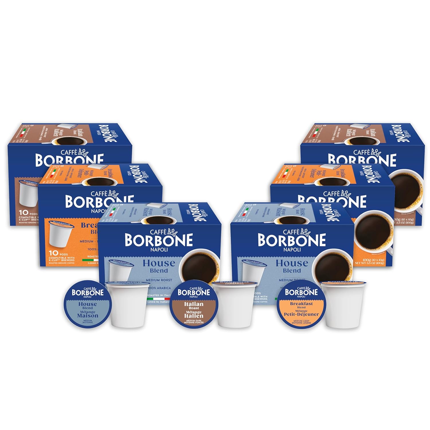Caffe Borbone Variety Pack Coffee Pods for Bold Italian Brews