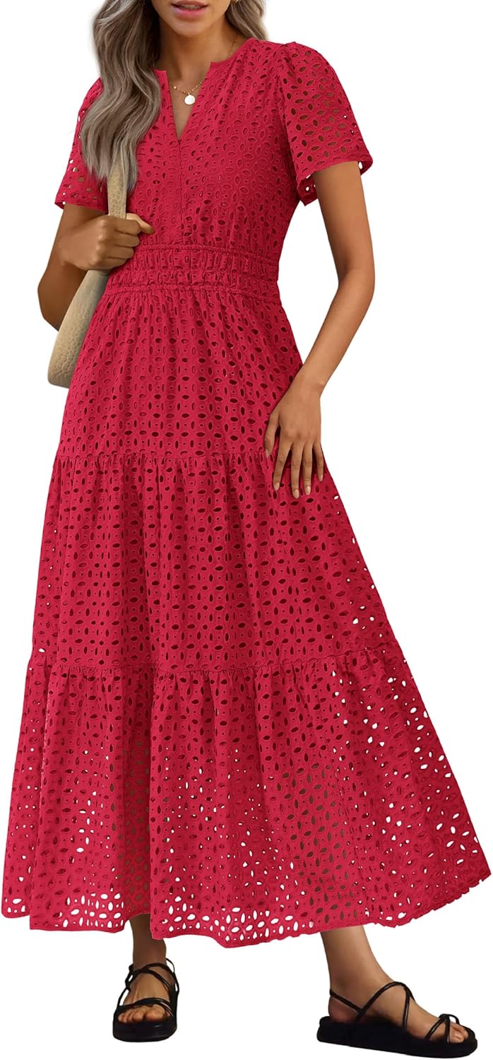 PRETTYGARDEN Womens Summer Maxi Dress for Beach and Vacation