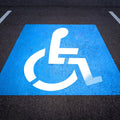 Handicap Parking Stencil 36in x 36in - Reusable Flexible Silicone