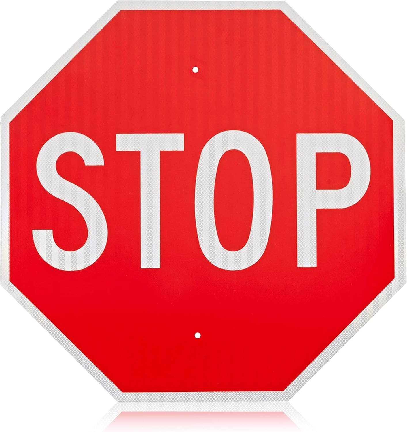 OLANZU Stop Sign 18 x 18 Inches - Durable Reflective Traffic Sign
