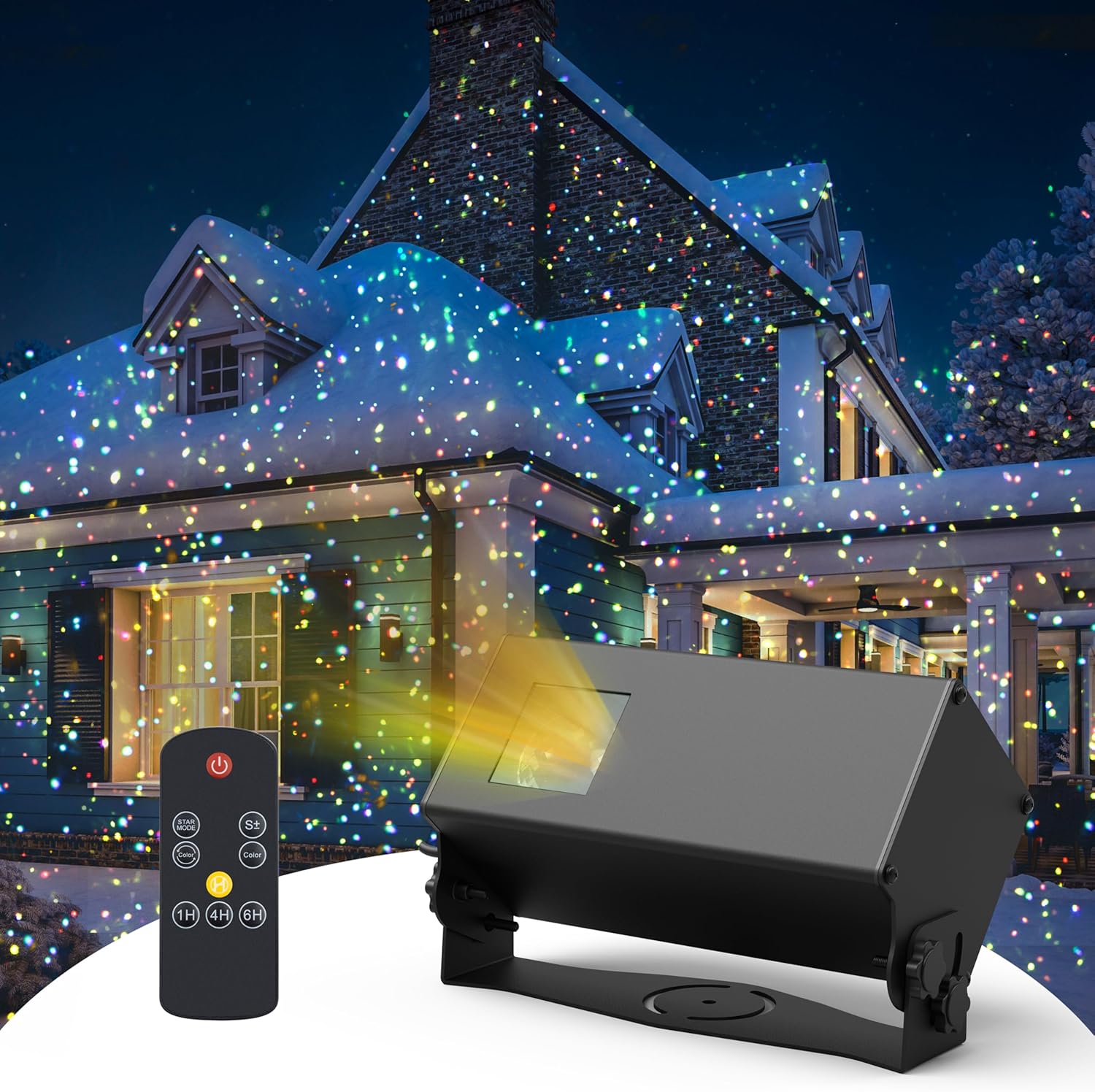 5-Color Motion Laser Lights: Remote Control, Waterproof