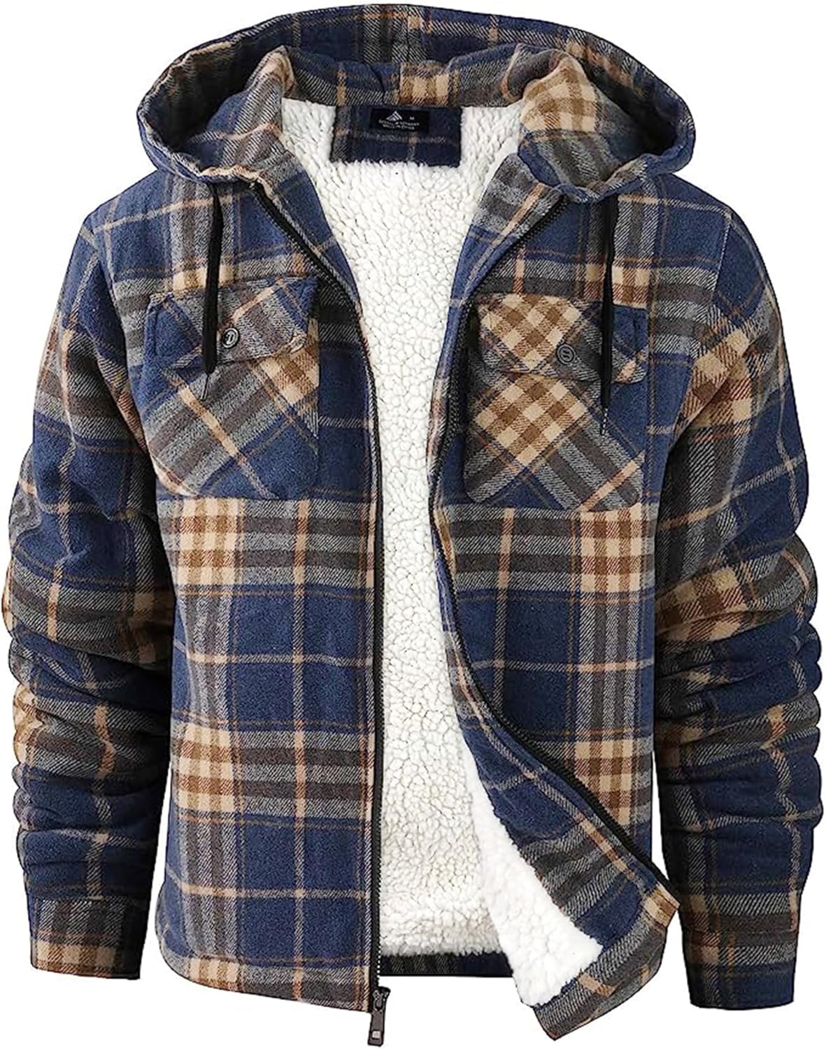SCODI Men's Flannel Shirt Jacket for Winter Comfort and Style