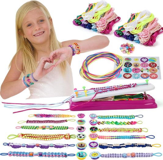 IQKidz Friendship Bracelet Making Kit for Creative Girls Ages 8-12