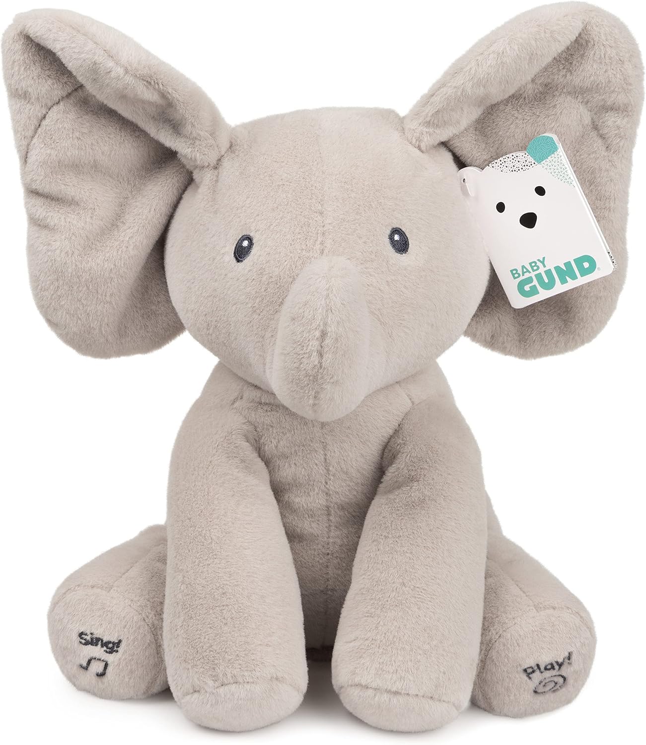 Interactive Singing Elephant Toy for Babies, Gray 12 Plush, Spin Master