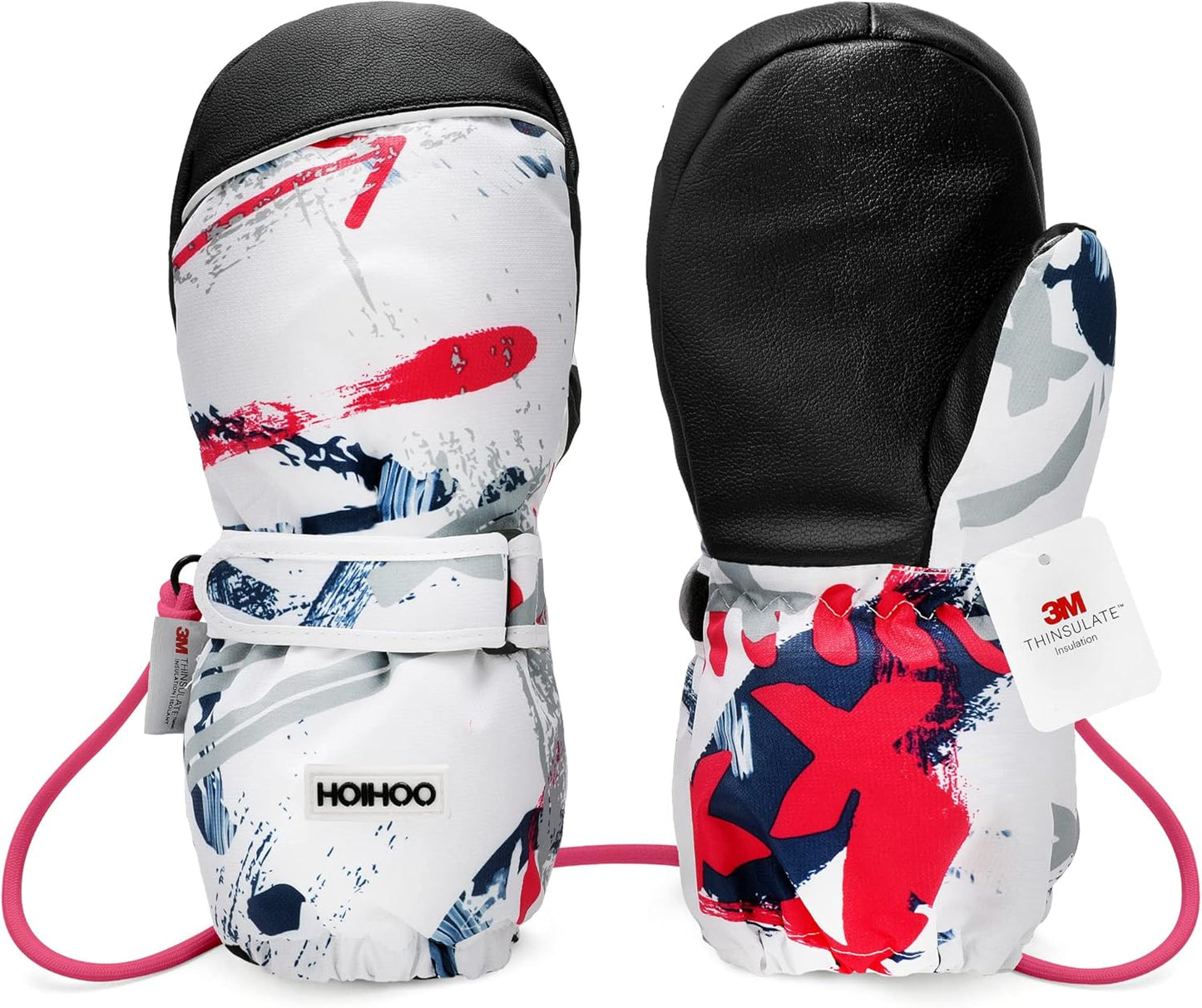 HOIHOO Kids Waterproof Ski Mittens - Ultimate Winter Warmth!