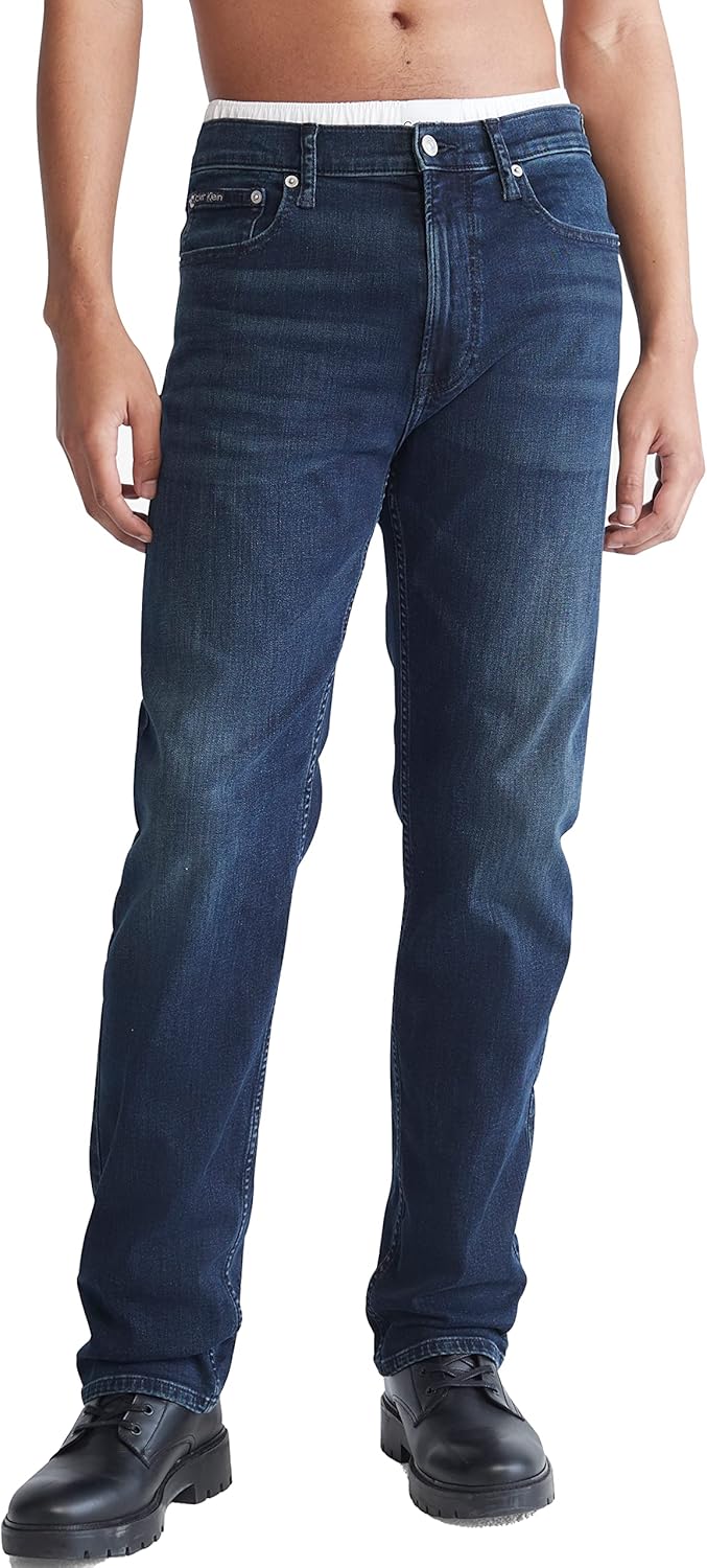 Calvin Klein Men's Straight Fit Jeans for Ultimate Comfort