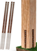Easy Fence Post Repair Kit Pack of 4 - Fix 2 Broken Wood Posts Fast